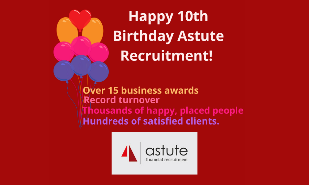 Astute celebrate their 10th anniversary with a birthday party this week!