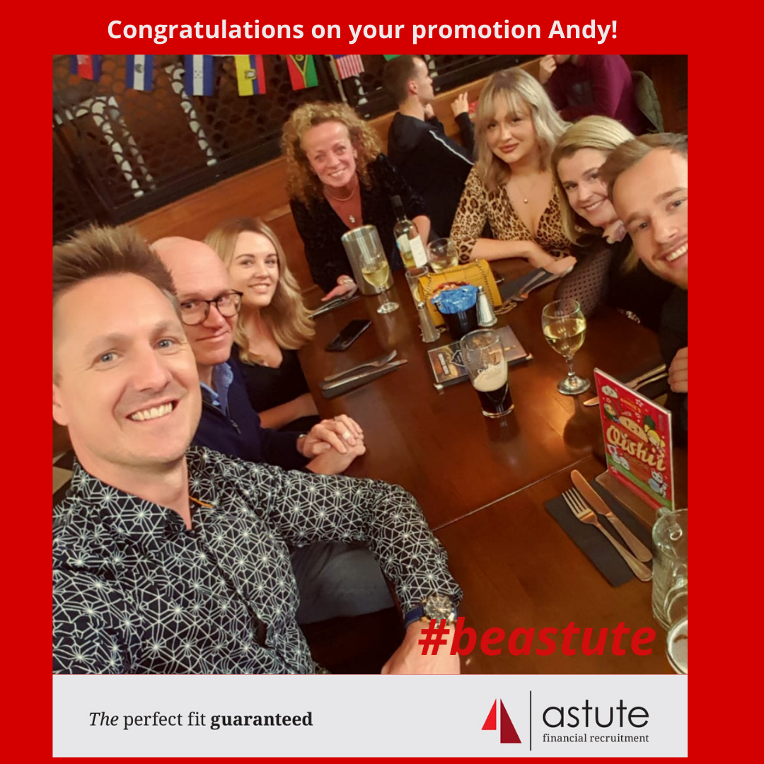 Astute Promotion! Andy Lilliman promoted from Senior Consultant to New Business Manager!
