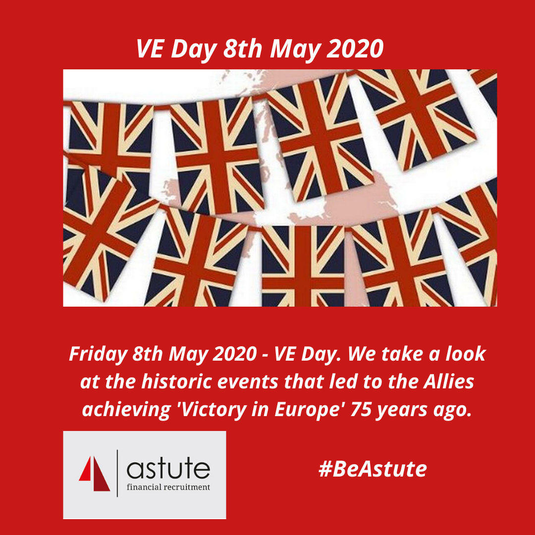 Friday 8th May 2020 – VE Day. We take a look at the historic events that led to the Allies achieving ‘Victory in Europe’.