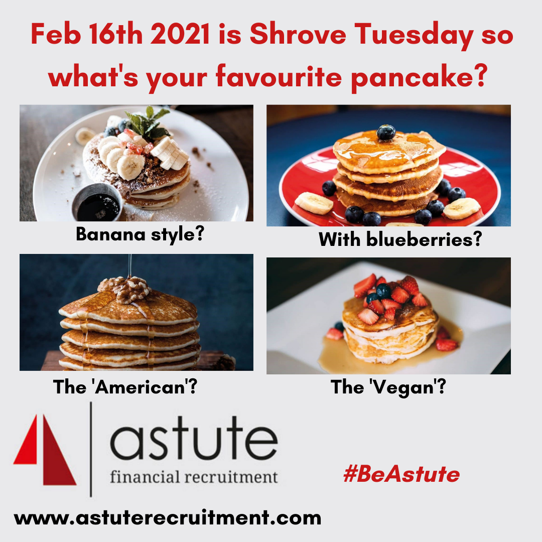 5 ‘astute’ pancake recipes for Shrove Tuesday ‘AKA Pancake Day’! – Whats your favourite?