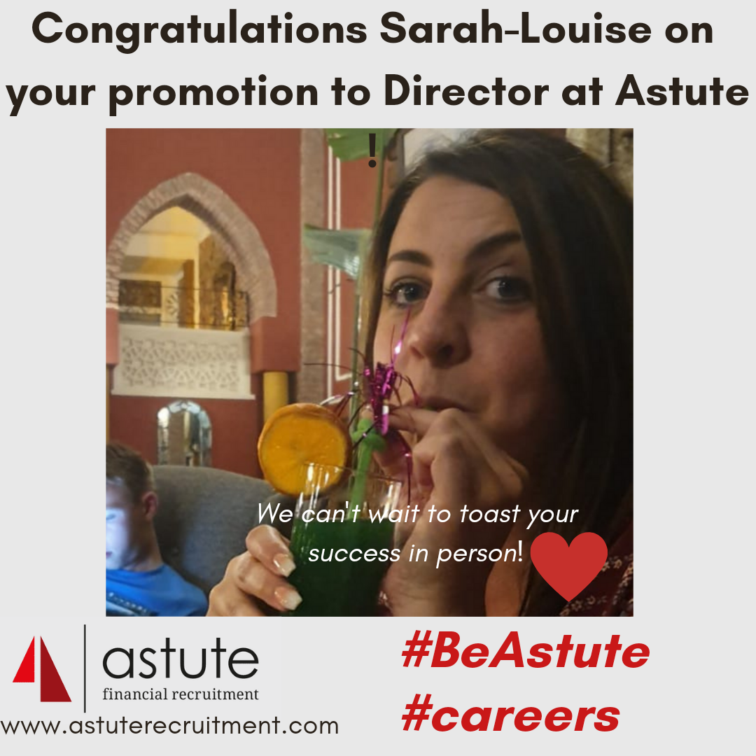 Astute promotion to Director for Sarah-Louise Wykes!