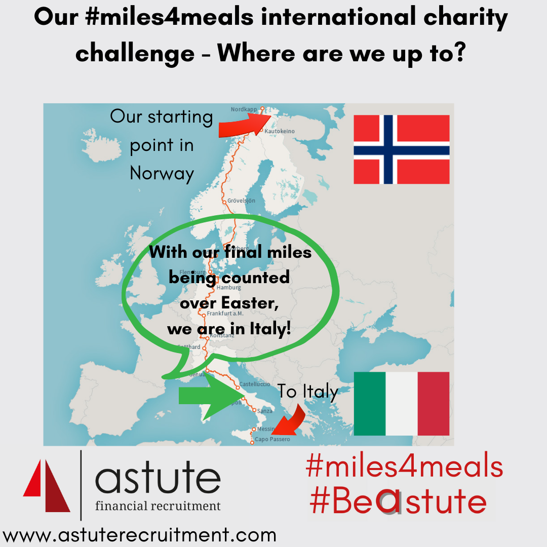 #miles4meals – our latest update with the final miles being counted from Easter, are we nearly there yet?
