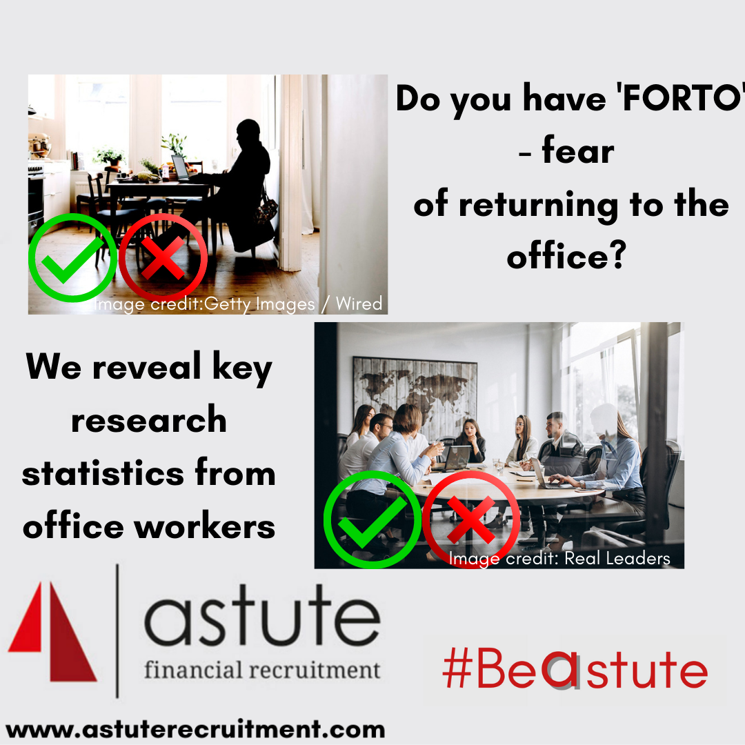 Do you have ‘FORTO’ – fear of returning to the office?